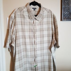 Men's Beige Button Down Shirt